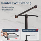 RARXTR Toilet Paper Holder Stand, Post Pivoting Design Free Standing Toilet - Image 3