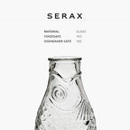 Serax Glass Water Pitcher | Fish & Fish glassware by Paola Navone | Wine Carafe - Image 6