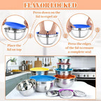 21PCS Mixing Bowls with Lids Set - Image 6