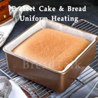 8 Inch Square Baking Pans Set, 2 Pieces Nonstick Cookie Sheet Pan, Non Toxic - Image 6