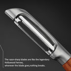 KULUNER，Premium High-End Rosewood Handle and 304 Stainless Steel Serrated Blade - Image 3