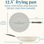 Rachael Ray Cucina Ceramic Nonstick Frying Pan/Skillet, 12.5 Inch Non Stick - Image 2