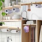 4 Pack Tumbler Lid Organizer, Cup Lid Holder Holds 12 Lids Each Under Cabinet - Image 7