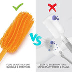 15.7" Silicone Bottle Brush, ddLUCK Water Bottle Cleaner Brush - Image 6