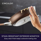 Circulon Symmetry Dishwasher Safe Hard Anodized Nonstick Cookware Pots and Pans - Image 4