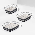 Wisenvoy Baking Dish Ceramic Lasagna Pan Casserole Dish 3-Piece Bakeware Sets - Image 2