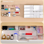 9 Pcs Stackable Drawer Organizer Trays Set, Desk Drawer Organizer Office. - Image 4