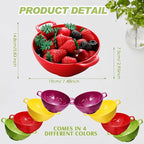 Baderke 4 Pack Mini Colander for Kitchen Plastic Berry Strainer - Image 2