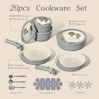 Carote 20pcs Ceramic Cookware Set - Image 2