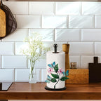 Peryiter Flower Paper Towel Holder Butterfly Kitchen Decoration Countertop - Image 5