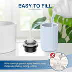 Ceramic Foaming Soap Dispenser, 12 oz Bathroom Foam Hand Soap Dispenser - Image 2