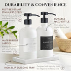 Glass Soap Dispenser Set of 2 - Image 6