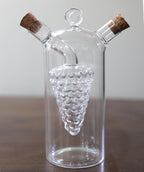 Iconikal 2-in-1 Glass Oil & Vinegar Salad Dressing Cruet Bottle Pourer - Image 6