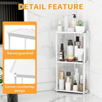 Jesginboo 3 Tier Bathroom Counter Organizer, Vanity Organizer Corner Shelf - Image 6