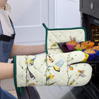 Bird Branch Oven Mitts and Pot Holders Sets 2Pcs, 100% Cotton Heat Resistant - Image 6