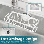 TAILI 4-in-1 Sink Caddy with Strong Suction Cup, Sponge Holder - Image 4