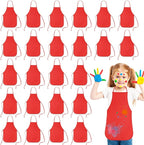 KUUQA 16/24/30/36/40Pcs Kids Apron Painting Aprons by KUUQA