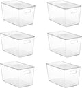 Vtopmart 6 Pack Clear Stackable Storage Bins by Vtopmart