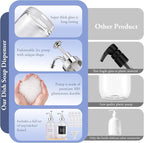 Glass Soap Dispenser with Pump, Countertop Soap and Lotion Dispenser Set of 2 - Image 7