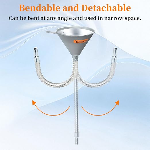 14.84" Steel Bendable Spout Funnel - Image 3