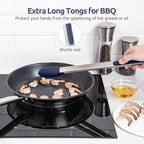 600ºF Heat Resistant Kitchen Tongs: U-Taste 16 in Extra Long Large Silicone - Image 9