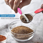 Wildone 14 Piece Stainless Steel measuring spoons Set, Including 8 Double Sided - Image 4