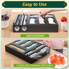 KOCWELL Bag Organizer & Plastic Wrap Dispenser - Image 4