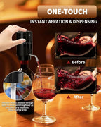 CIRCLE JOY Electric Wine Aerator Pourer, Rechargeable Automatic Wine Decanter - Image 4