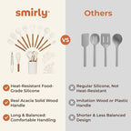 Silicone Kitchen Utensils Set & Holder: Cooking Utensils Set - Image 6