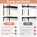 VTRIN 10 Tier Shoe Rack Tall Large Capacity Wide Shoe Organizer - Image 6