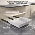 Seinloes 2 Pack Pull Out Cabinet Organizer 19" Deep, Full Extension 3 Slide - Image 6