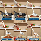 Kitchen Cooking Utensils Set 26 Pieces, Stainless Steel Heavy Duty Sturdy - Image 6