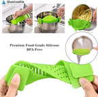 Clip-on Kitchen Food Strainer for Spaghetti, Vegetables. Silicone Kitchen Food - Image 4