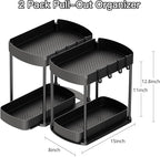 Ukeetap Multi-Purpose Pull-Out Storage Organizers, Under Sink/Cabinet - Image 2