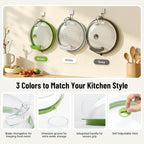 Microwave Splatter Cover with Water Steamer, Upgraded Microwave Cover - Image 3