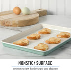 Martha Stewart Gallen 13 x 9 Inch Nonstick Carbon Steel Cookie Sheet - Image 3