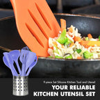 Chef Craft - Premium Silicone Kitchen Tools and Utensils Set, Non-Scratch - Image 5