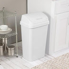 Kitchen Trash Can, 13 Gallon Plastic Garbage Bin - Image 5