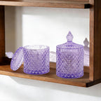 rejomiik 2 Pack Qtip Holder Thick Glass Apothecary Jars - Image 6