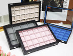 Stratalife Jewelry Organizer 40 Grid Pink Black Jewelry Tray - Image 6