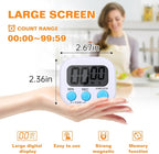 12 Pack Digital Kitchen Timers for Cooking, Small Magnetic Countdown Classroom - Image 4