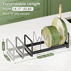 MUDEELA Pot Rack Pan Organizer inside Cabinet - Image 2