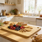 Utoplike Bamboo Cutting Board 16 x 12 inch, Wood Chopping Board - Image 5
