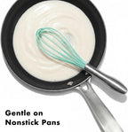 OYV 10-Inch Teal Silicone Whisk, Heat Resistant 480°F Kitchen Whisk - Image 2