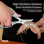 Huusk Silver Multi-Purpose Seafood Scissors - Image 2