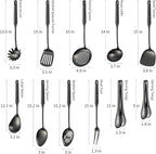 304 Stainlss Steel Matte Kitchen Utensils Set, Pasta Server - Image 6