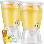 Tioncy 2 Pcs Acrylic Beverage Dispenser by Tioncy