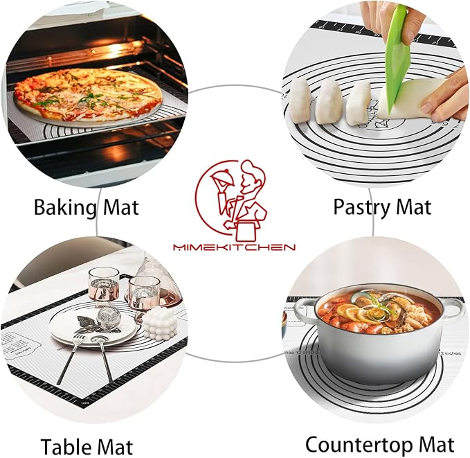 Silicone Macaron Baking Mat, Non Stick Pastry Mat - Image 4