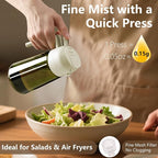 SWEET VIEW 2PCS Olive Oil Dispenser and Oil Sprayer – 16oz/470ml Glass - Image 3