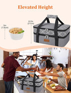 ​Vuudh Expandable Casserole Carrier Bag, Double Deckered Insulated Food Bag - Image 6